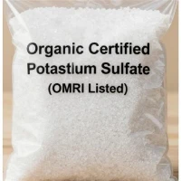 Sulfato de potasio orgánico certificado (listado OMRI)